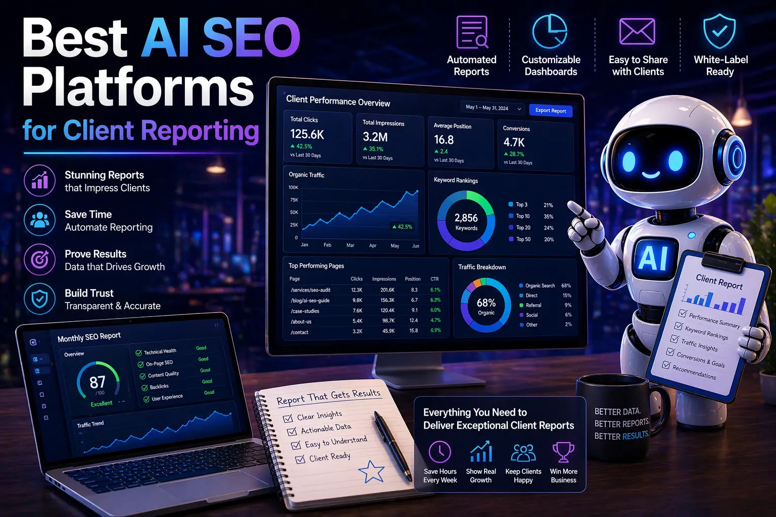 Best AI SEO Platforms for Client Reporting