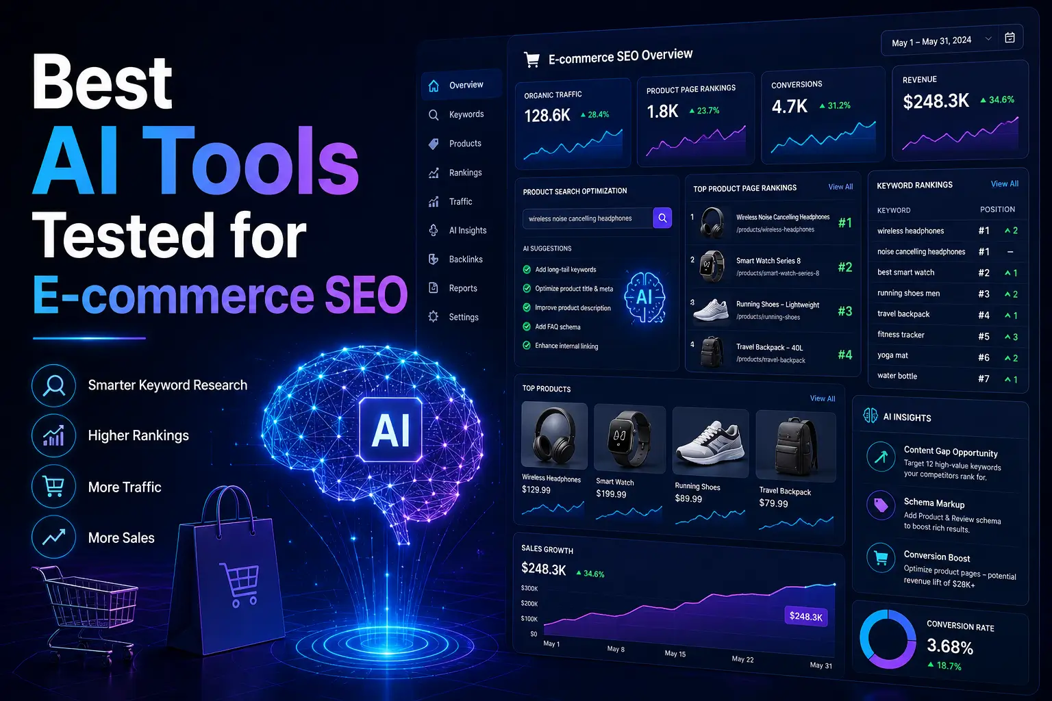 Best AI Tools Tested for E-commerce SEO.