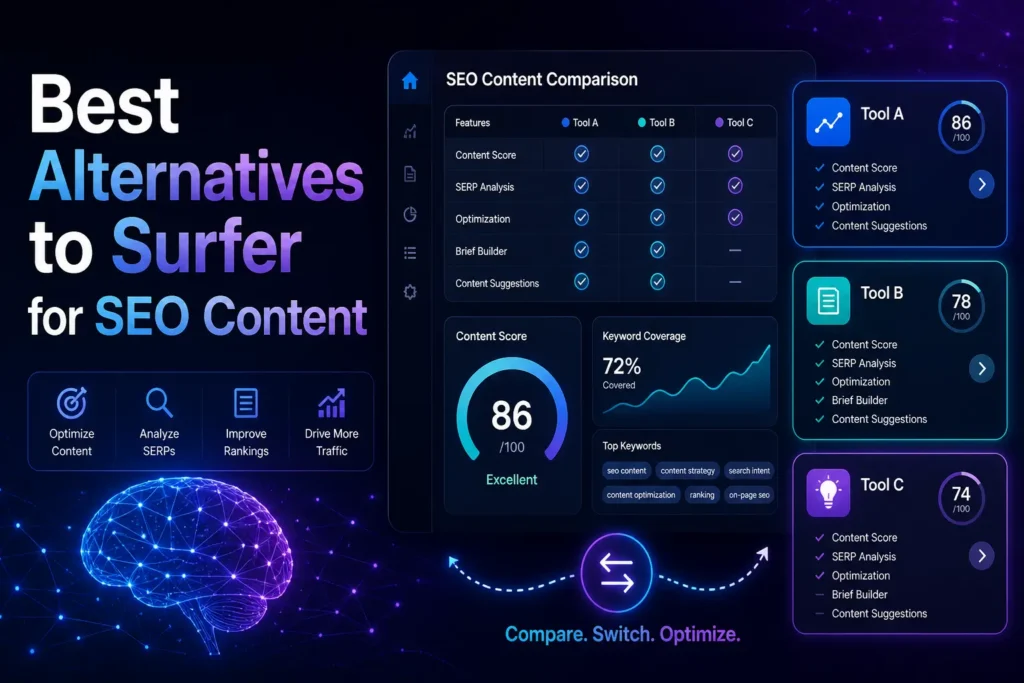Best Alternatives to Surfer for SEO Content