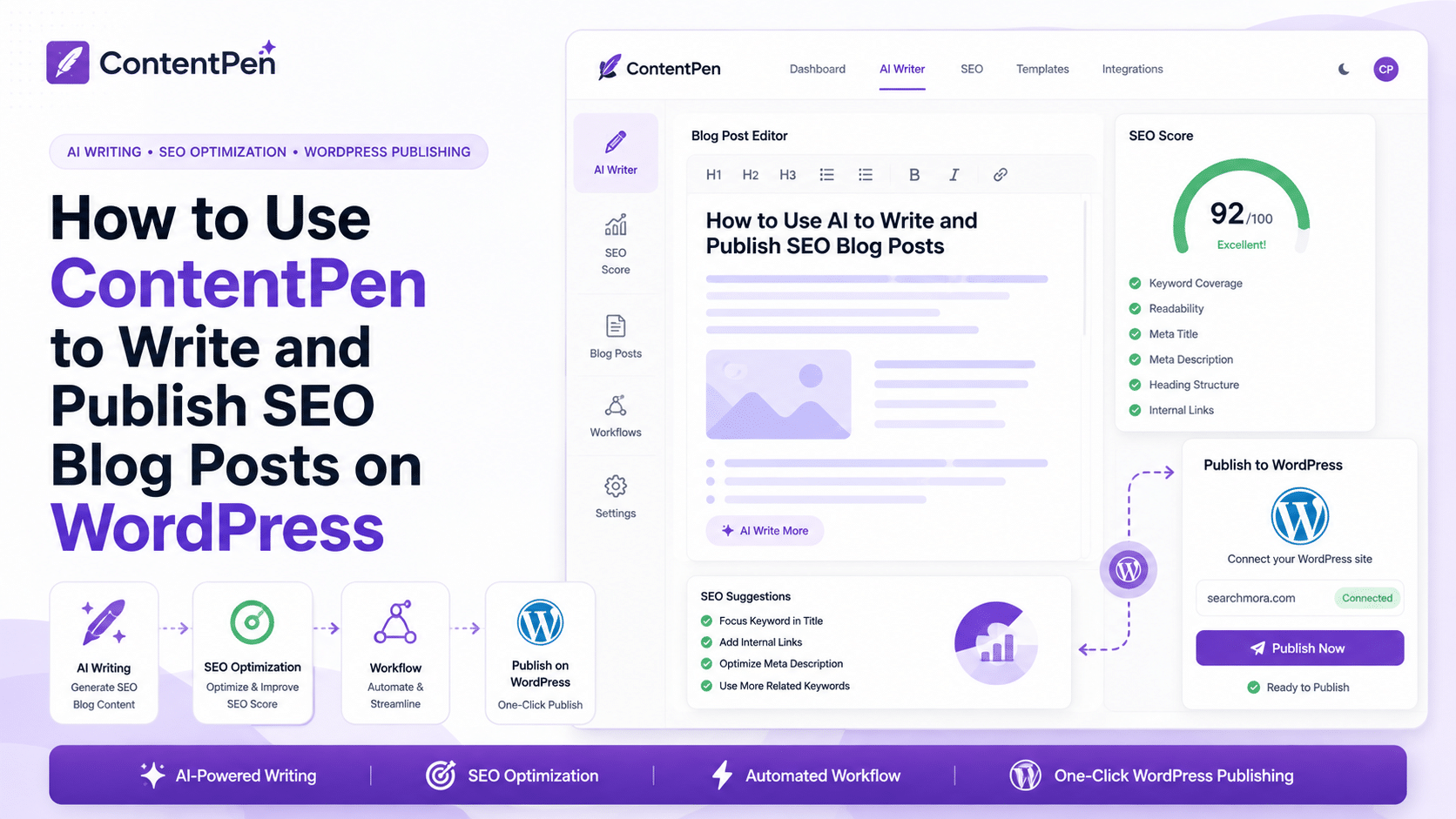 How to Use ContentPen to Write and Publish SEO Blog Posts on WordPress